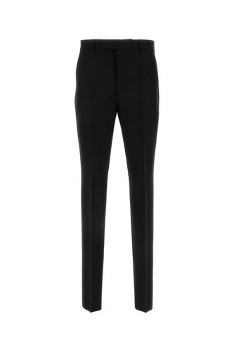 Versace Black Wool Blend Pant - Versace - Modalova