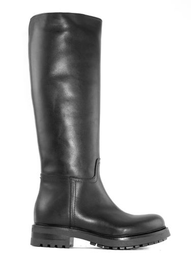 Julie Dee Black Leather Boot - Julie Dee - Modalova