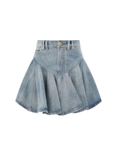 Balmain Denim Mini Skirt - Balmain - Modalova