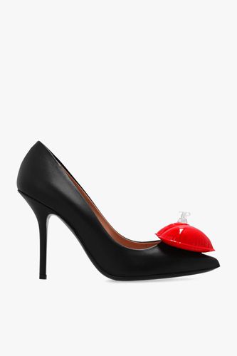 Stiletto Pumps With Appliqué - Moschino - Modalova