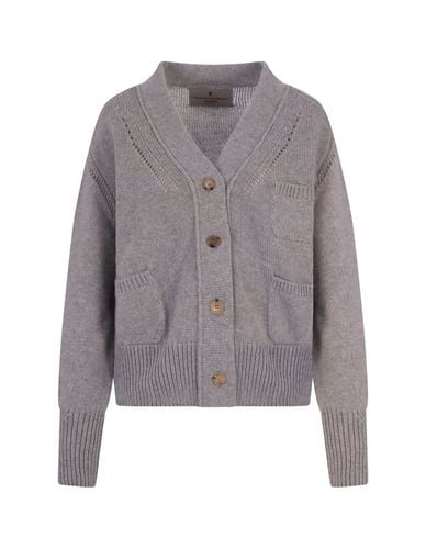 Oversized Cardigan In Cashmere - Ermanno Scervino - Modalova