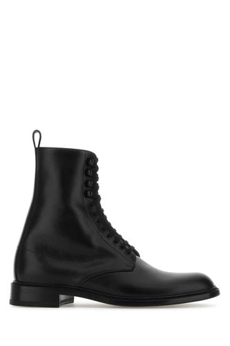 Leather Army Ankle Boots - Saint Laurent - Modalova