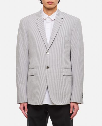 Cotton Seersucker Classic Jacket - Thom Browne - Modalova