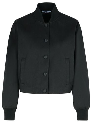 Polyester Blend Bomber Jacket - Dolce & Gabbana - Modalova