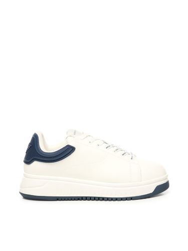 Emporio Armani Leather Sneakers - Emporio Armani - Modalova