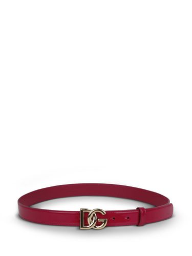 Logo-buckle Leather Belt - Dolce & Gabbana - Modalova