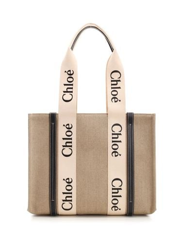 Chloé Medium woody Tote Bag - Chloé - Modalova