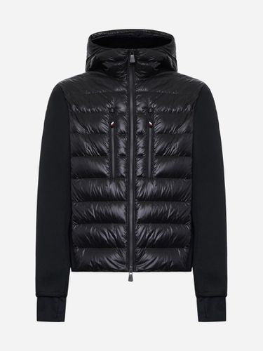 Padded Nylon And Knit Cardigan - Moncler - Modalova