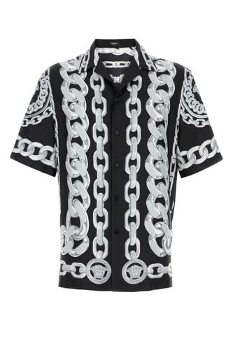 Versace Printed Silk Shirt - Versace - Modalova