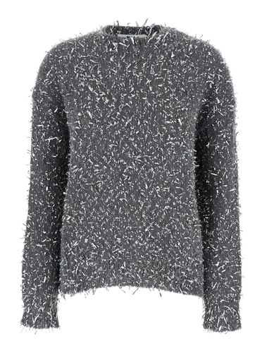 Rib Trim All-over Embellished Sweater - MSGM - Modalova