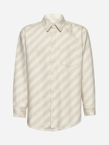 Beige Striped Denim Boxy Shirt - Marni - Modalova