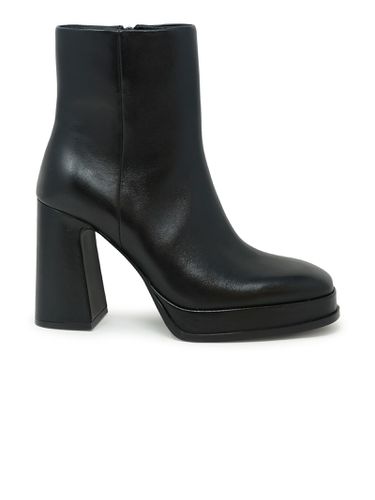 Ash Black Leather Ankle Boots - Ash - Modalova