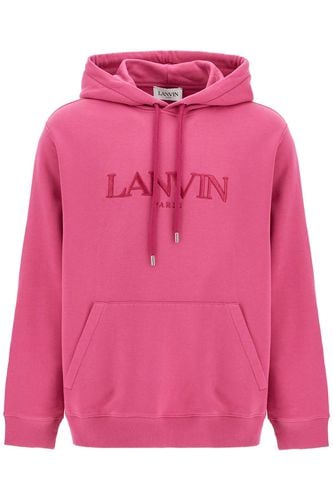 Hooded Sweatshirt With Embroidered Logo - Lanvin - Modalova