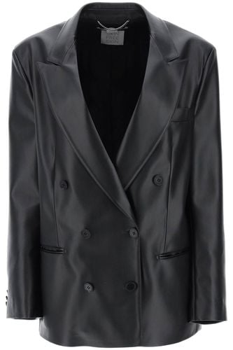 Double-breasted Jacket In Vegan Leather - Stella McCartney - Modalova