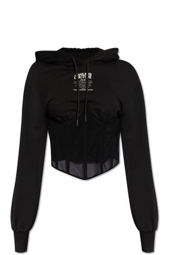 Sweatshirt In Contrasting Fabrics - Versace Jeans Couture - Modalova
