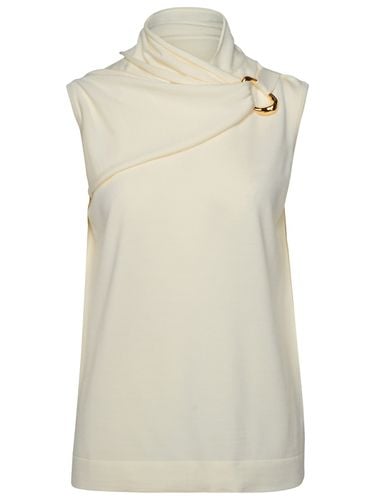 Cream Virgin Wool Tank Top - Jil Sander - Modalova