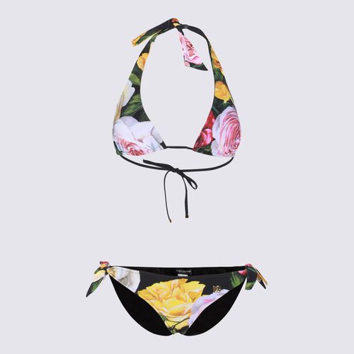 White, Yellow And Rose Bikini Set - Dolce & Gabbana - Modalova