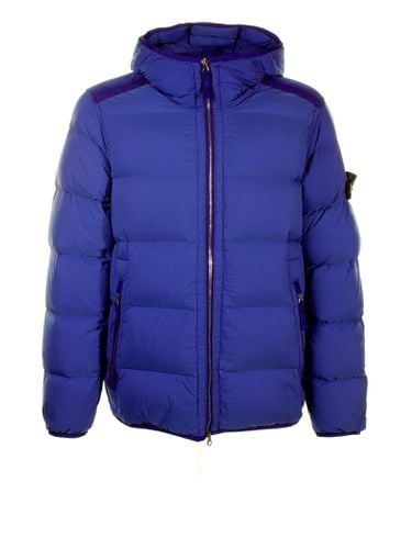 Quilted Down Jacket With Hood - Stone Island - Modalova