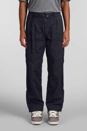 Paura Buz Pants In Blue Cotton - Paura - Modalova