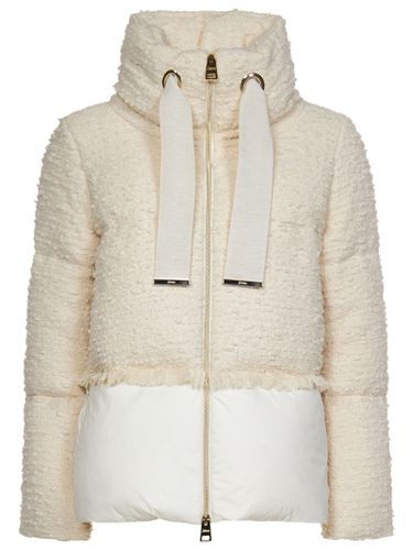 Wool And Cotton Blend Down Jacket - Herno - Modalova