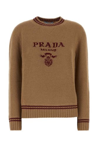 Biscuit Virgin Wool Blend Sweater - Prada - Modalova