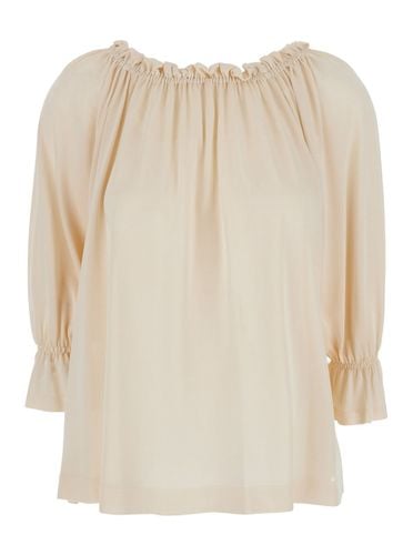 Top With Pleated Details In Viscose Woman - Alberta Ferretti - Modalova