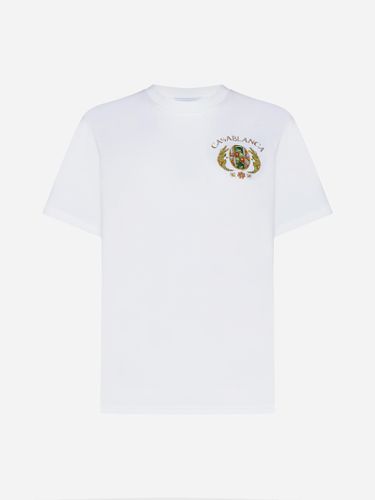 Joyaux Dafrique Tennis Club Cotton T-shirt - Casablanca - Modalova