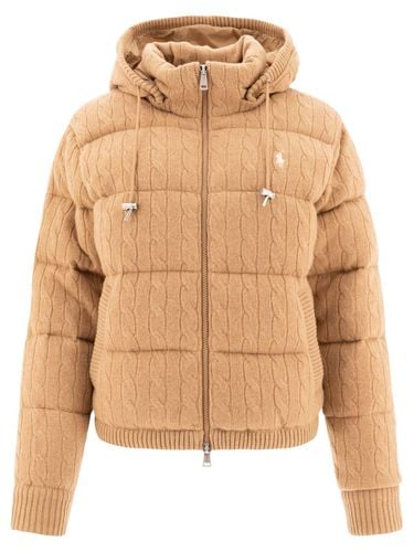 Knitted Hooded Down Coat - Polo Ralph Lauren - Modalova