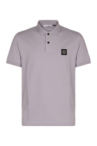 Stretch Cotton Piqué Polo Shirt - Stone Island - Modalova
