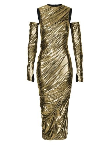 Strapless Longuette Satin Dress - Dolce & Gabbana - Modalova