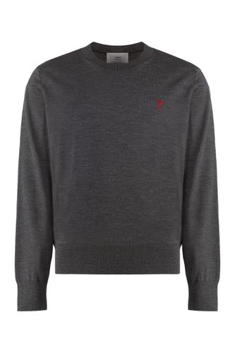 Merino Wool Sweater - Ami Alexandre Mattiussi - Modalova