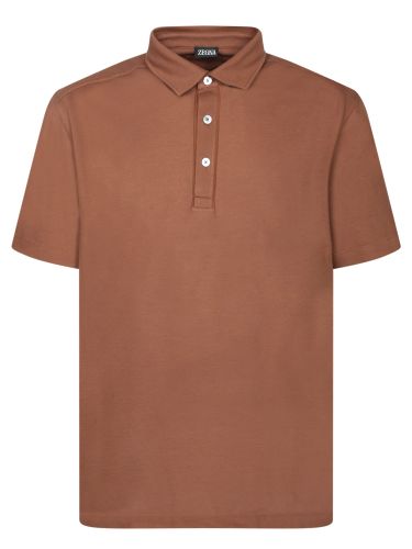 Burnt Sienna Piquet Polo Shirt - Zegna - Modalova