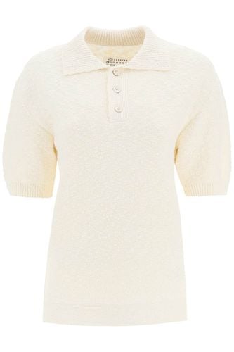 Rib Trim Knit Polo Shirt - Maison Margiela - Modalova