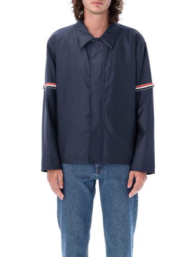 Relaxed Zip Front Jacket - Thom Browne - Modalova