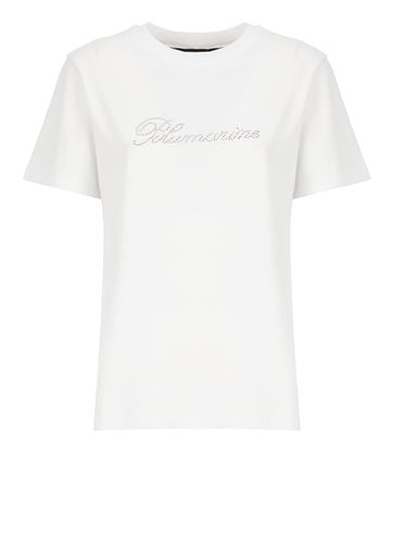 Blumarine Rhinestones T-shirt - Blumarine - Modalova