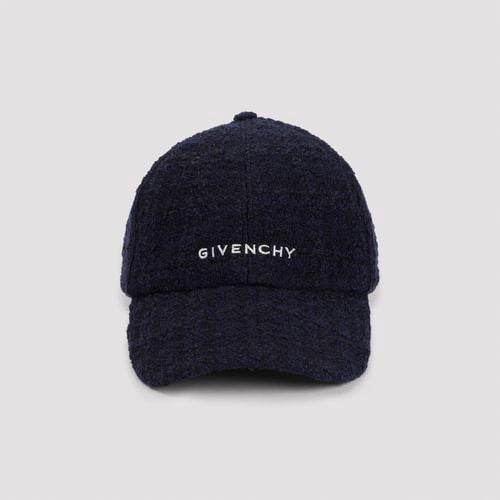 Dark Blue Tweed Baseball Cap - Givenchy - Modalova