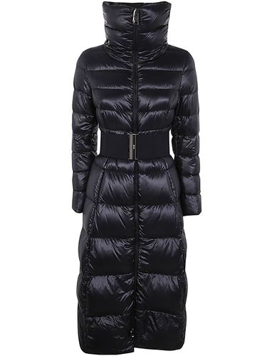 Nylon Long Down Jacket With Belt - Herno - Modalova