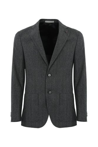 Corneliani Gray Virgin Wool Jacket - Corneliani - Modalova