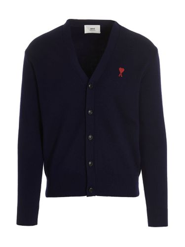 Logo Cardigan - Ami Alexandre Mattiussi - Modalova