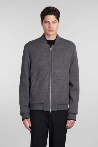 Mauro Grifoni Bomber In Grey Wool - Mauro Grifoni - Modalova