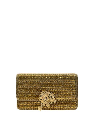 Golden Roar Handbag With Jewelled Tigers - Roberto Cavalli - Modalova