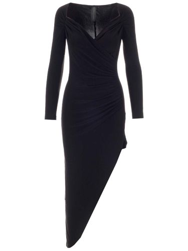 Dress In Jersey With Sweetheart Neckline And Side Slit - Norma Kamali - Modalova