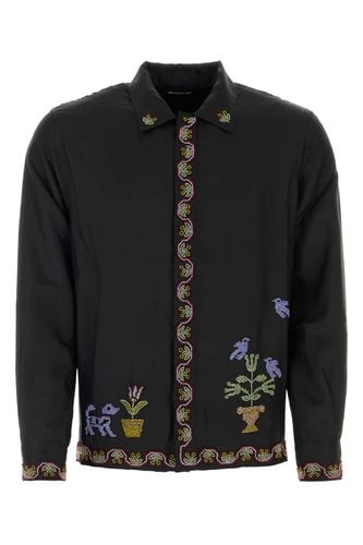 Bode Black Silk Garden Shirt - Bode - Modalova