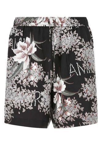 AMIRI Printed Silk Bermuda Shorts - AMIRI - Modalova