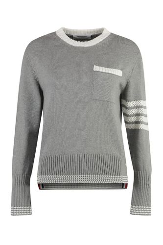 Cotton Crew-neck Sweater - Thom Browne - Modalova