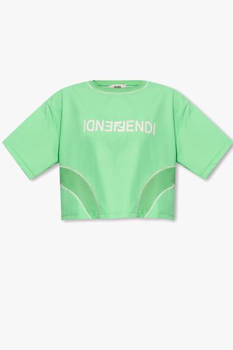 Fendi Cropped T-shirt - Fendi - Modalova