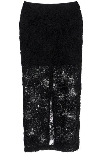 Flower Mesh Pencil Skirt - Rotate by Birger Christensen - Modalova