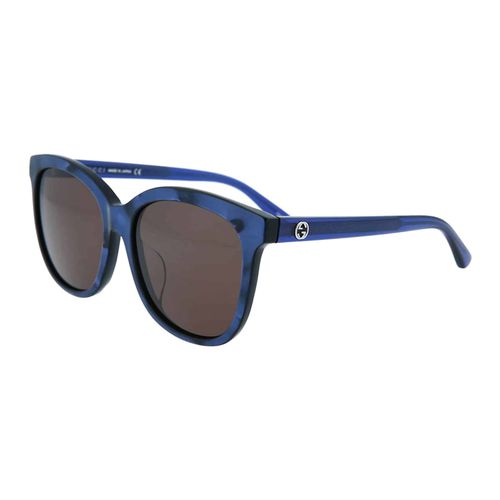 Gg0082sk005 Blue Blue Brown - Gucci Eyewear - Modalova