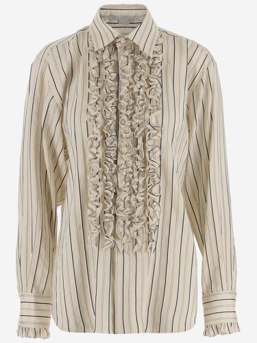 Silk Blend Shirt With Ruffles - Stella McCartney - Modalova