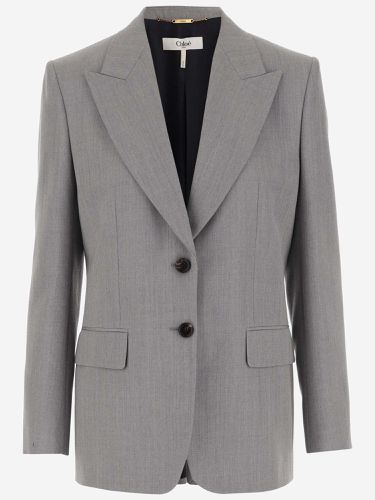 Chloé Single-breasted Wool Jacket - Chloé - Modalova